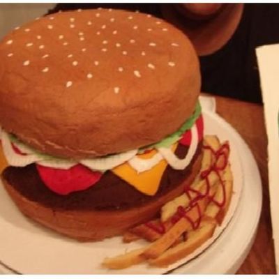 Cheeseburger And Fries Cake