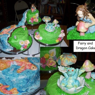 Fairy And Dragon Cake