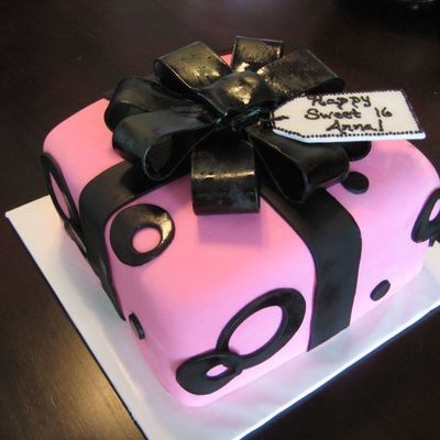 Pink & Black Birthday Present