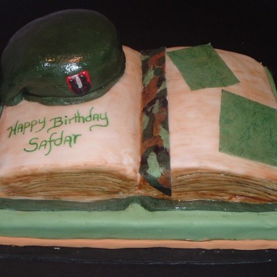Green Beret Birthday Cake