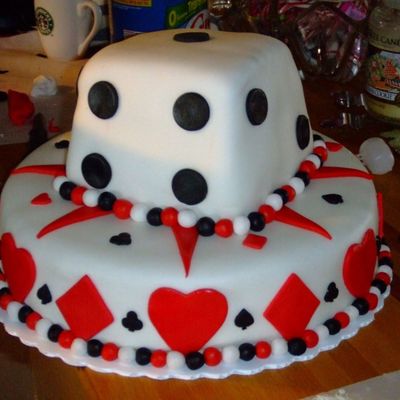 Casino Birthday Cake