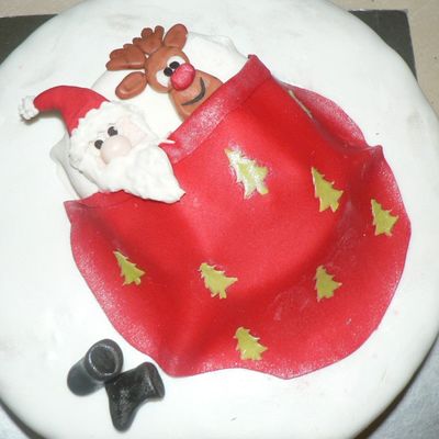 Tired Santa And Reindeer
