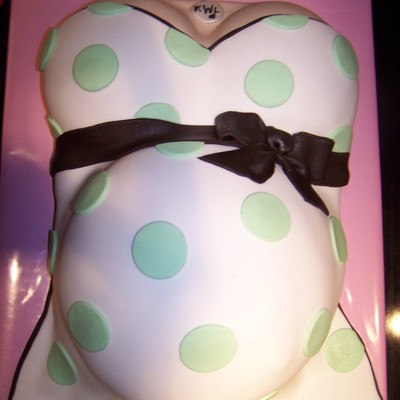 Baby Girl Belly Cake