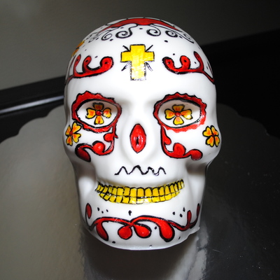 Day Of The Dead Skull Cake "dia De Los Meurtos"