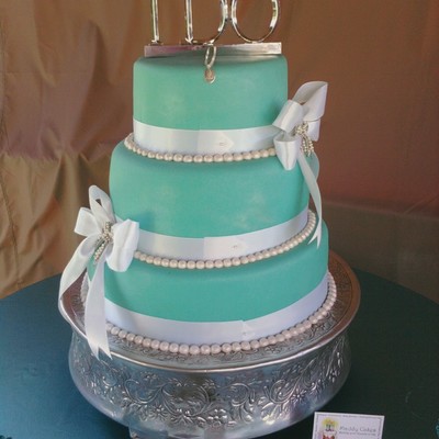 Tiffany Inspired Blue Cake