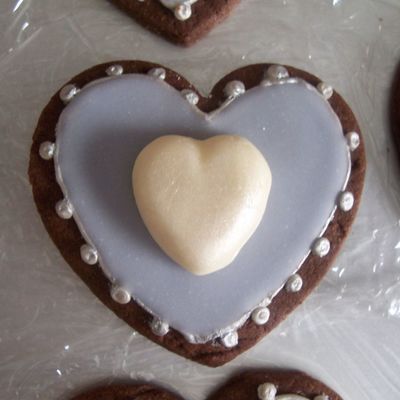 Lavender Heart Cookie