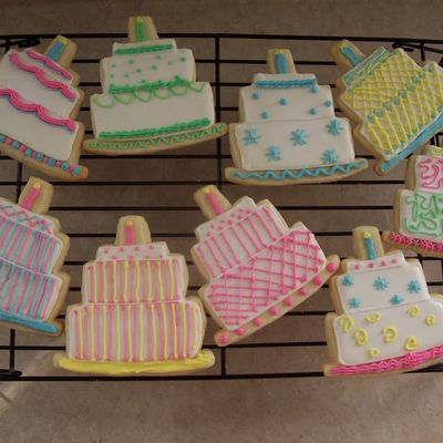 Birthday Cake Cookies For Paul