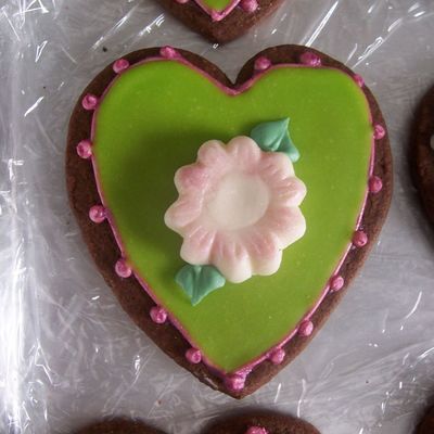 Green Heart Cookie