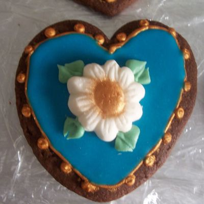 Blue Heart Cookie