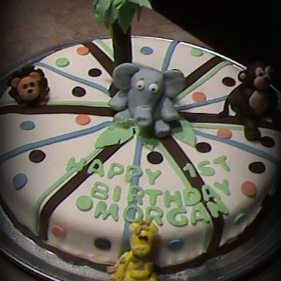 Zoo 1St Birthday Cake