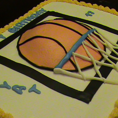 Okalahoma City Thunder Basketball Cake