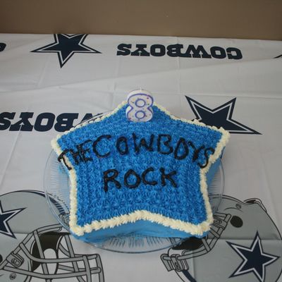 Dallas Cowboys Star Cake