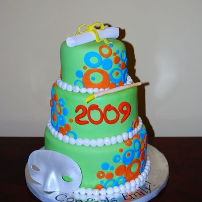 Drama Major And Artists Graduation Cake