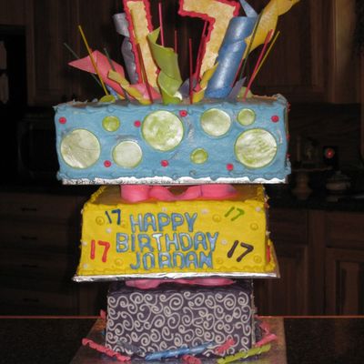 Jordan's Upside Down Birthday Cake