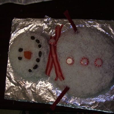 Snowman Cupcake Pull - Apart