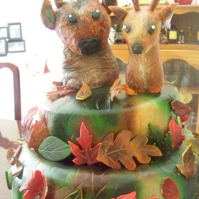 Mossy Oak Themed Wedding Cake
