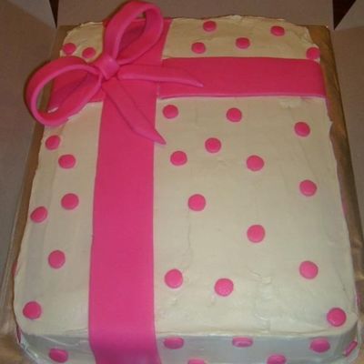 Pink Gift Cake