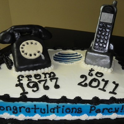 At&t Retirement Cake