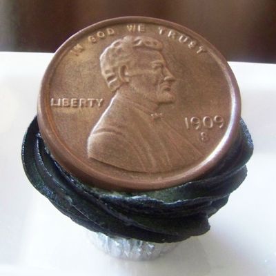 Lincoln Penny Cupcake