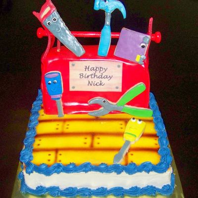 Handy Manny Cake And Tool Box