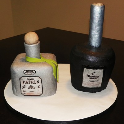 Hennessey And Patron Grooms Cake