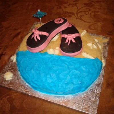 Flip Flops On Ths Beach