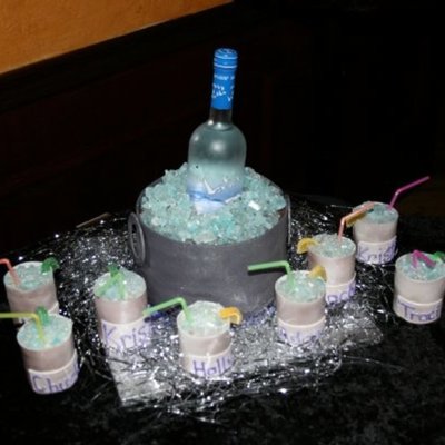 Grey Goose Bottle In Ice Bucket