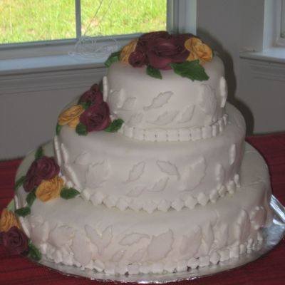 Fall Themed Wedding Cake
