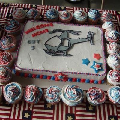 Homecoming Helicopter Cake