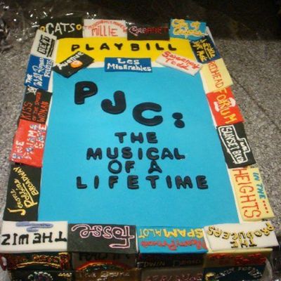 Playbill Birthday Cake