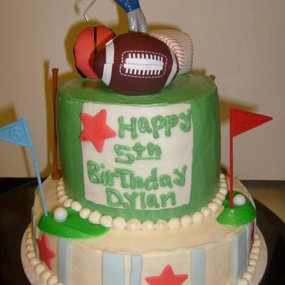 All Sports Bday Cake