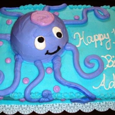 Octopus Cake And Smash Cake