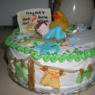 My 2Nd Baby Shower Cake