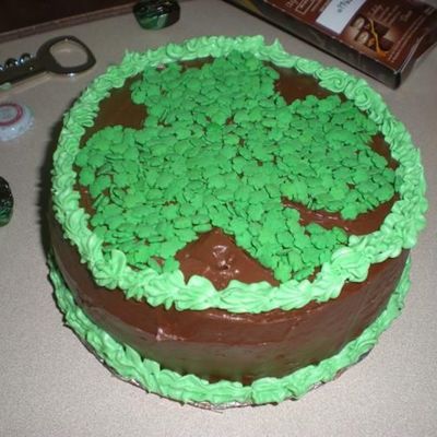 Shamrock Cake For St. Pat Day