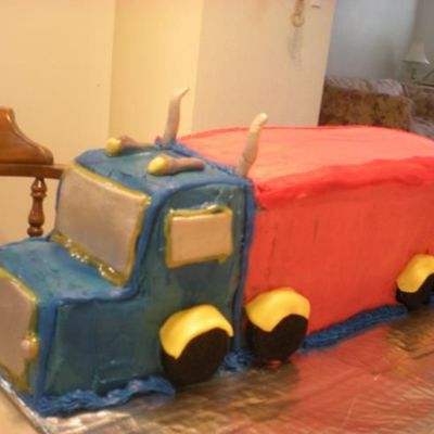 1St Long Haul Truck Cake