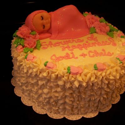 Another Edible Baby On Shower Cake