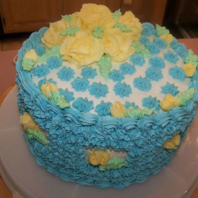 Blue Birthday Cake