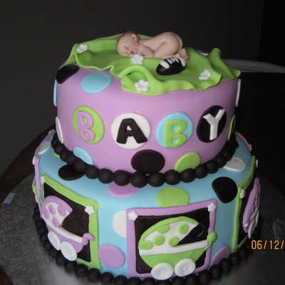 Best Friends Shower Cake