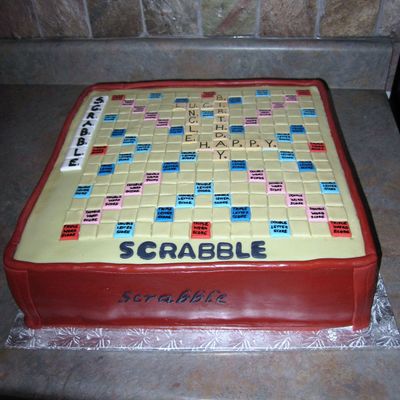 Scrabble Cake