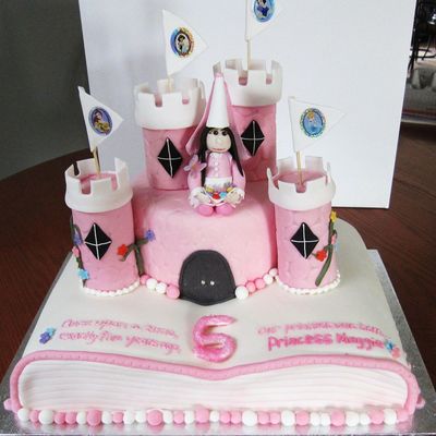 Pop-Up Book Castle Cake