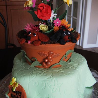 Garden Birthday Cake