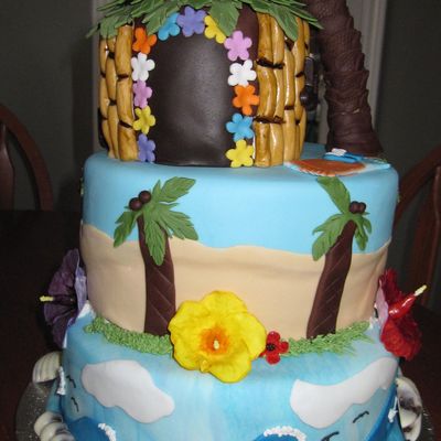 Tropical Birthday Cake