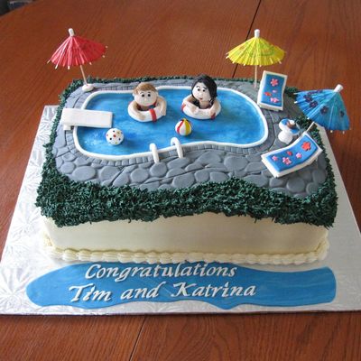 Swimming Pool Cake