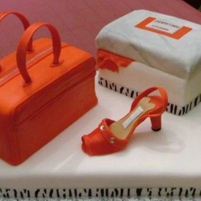 Purse & Shoe Cake