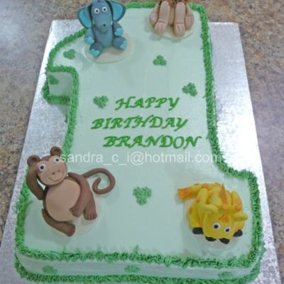 #1 Cake With Animals