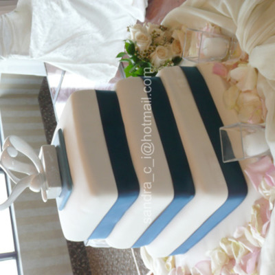 First Square Wedding Cake