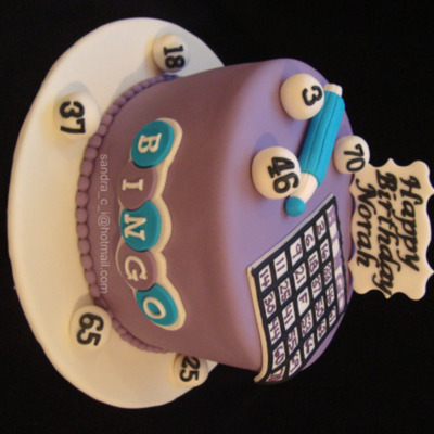 Bingo Birthday Cake