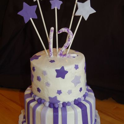 Purple Birthday Cake