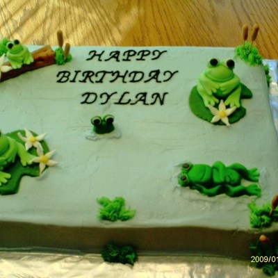 Frog Birthday Cake