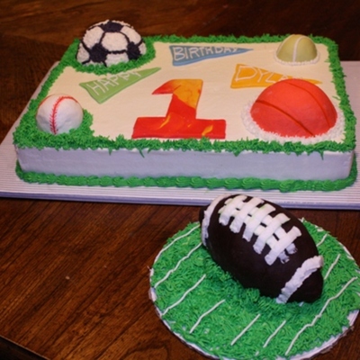 Birthday Sports Ball Cake